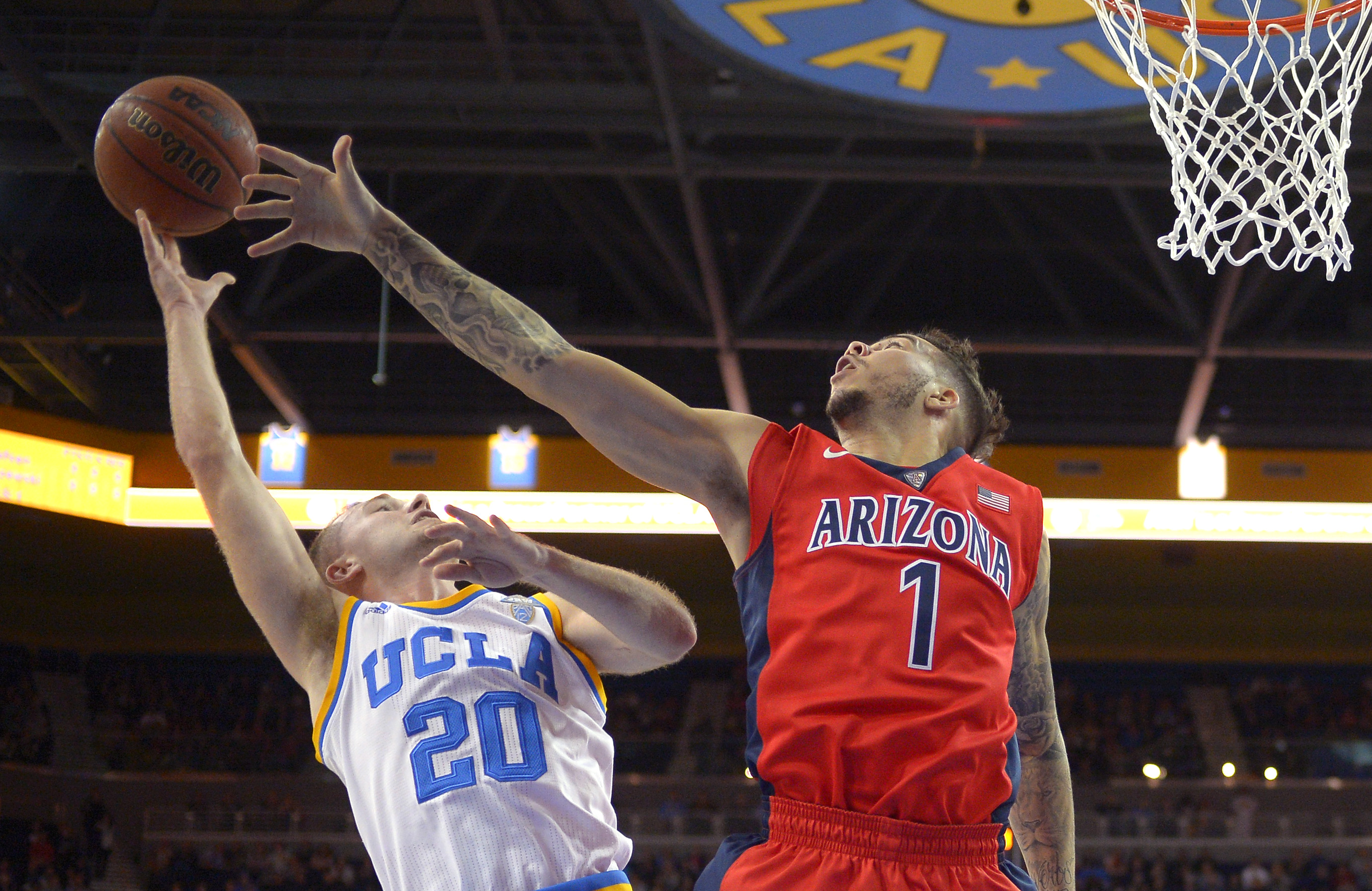 UCLA beats No. 7 Arizona 87-84, ends 'Cats win streak at 8