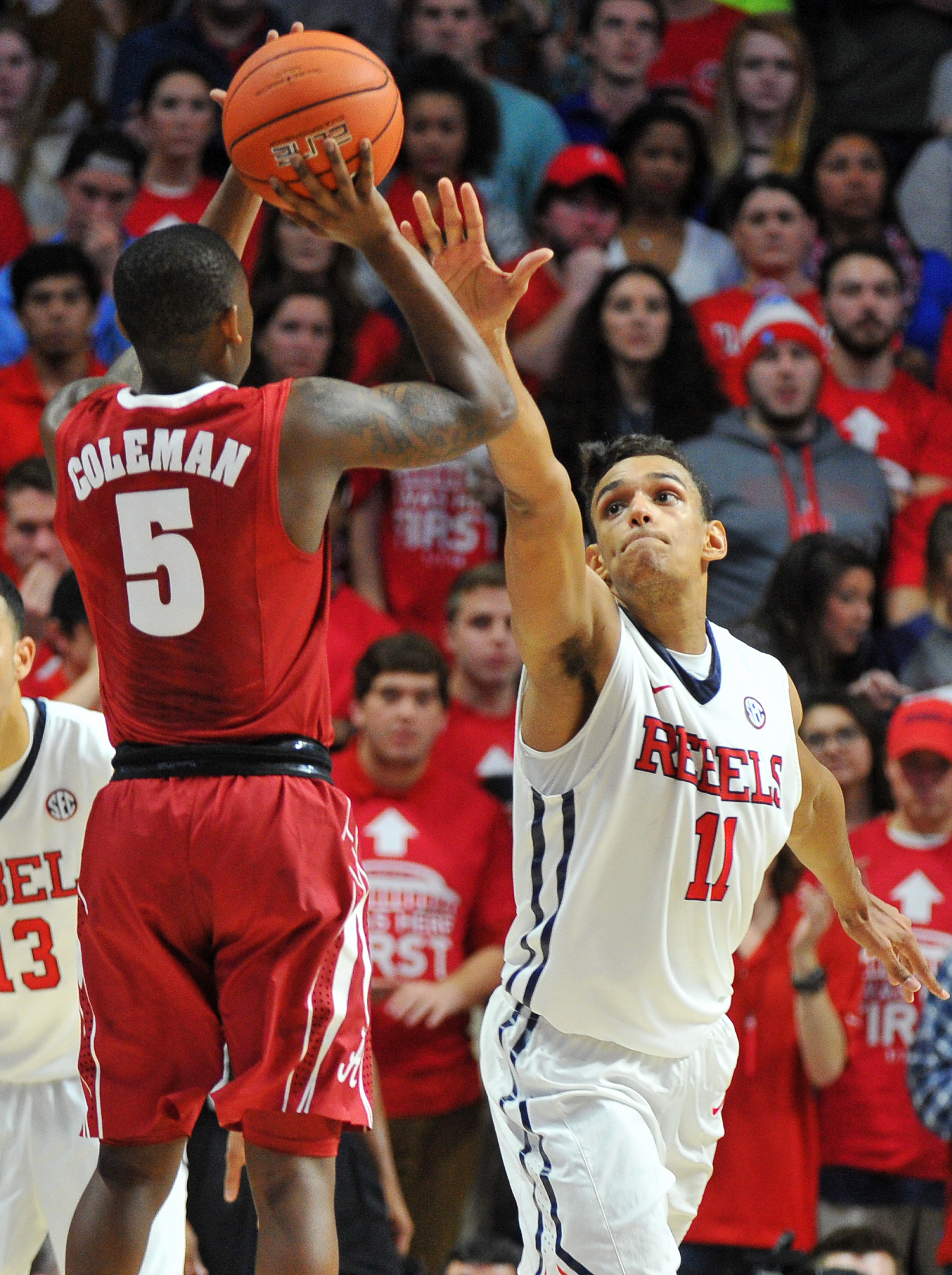Mississippi tops Alabama 74-66 in new arena
