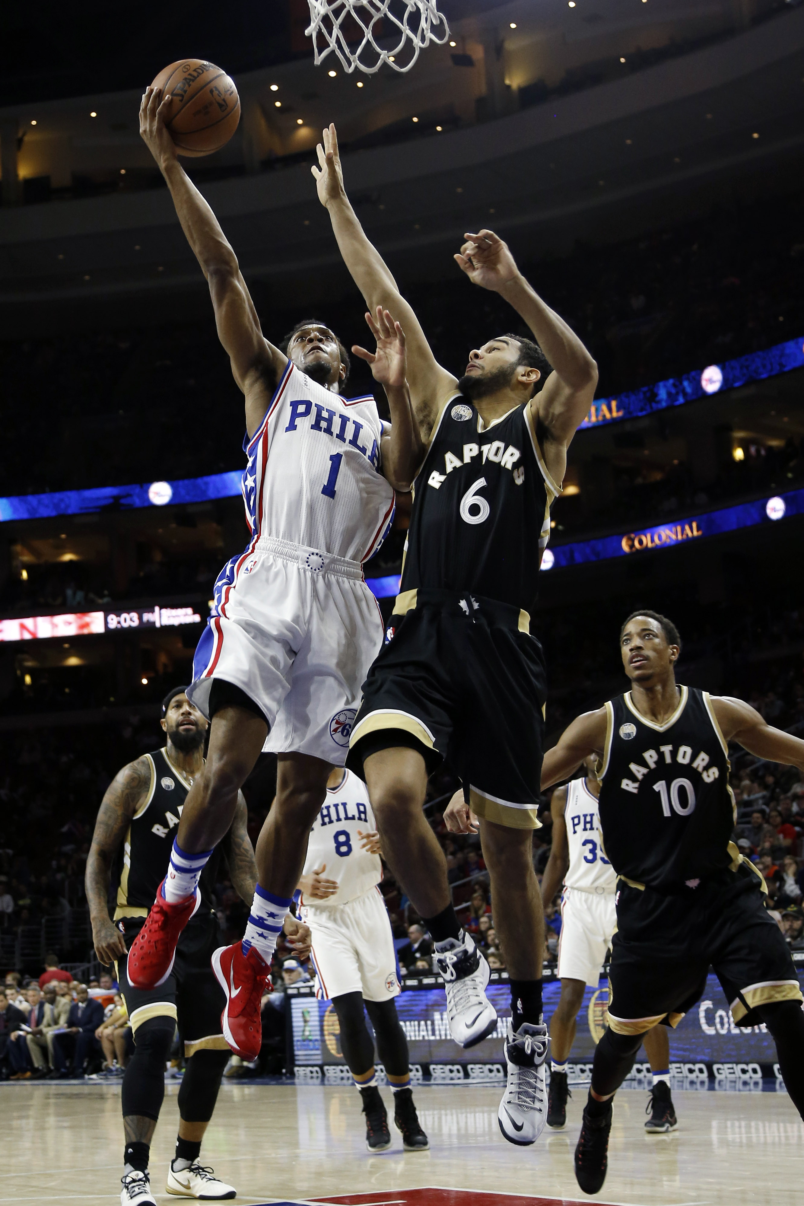 Lowry, DeRozan lead Raptors to 108-95 win over 76ers