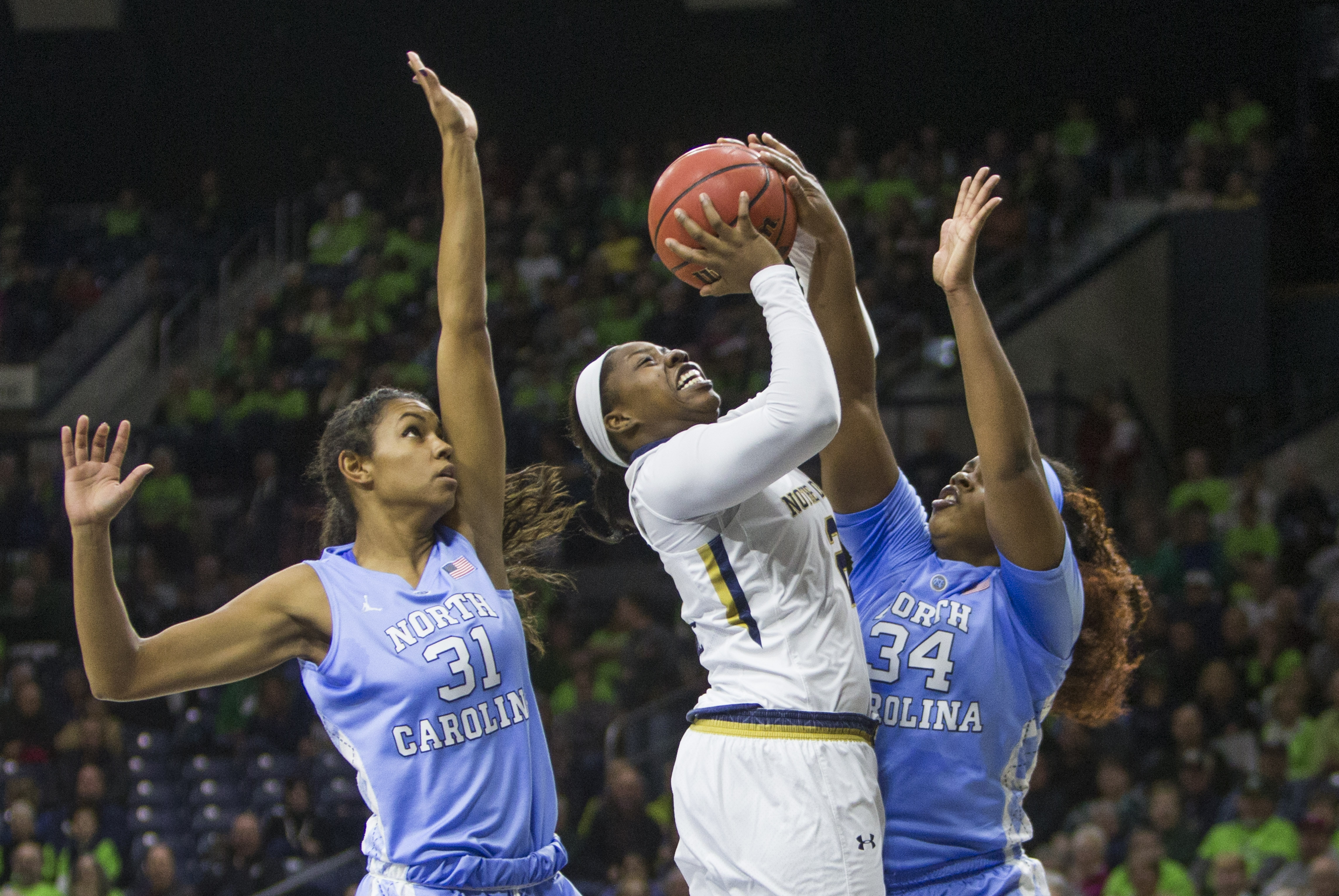 Ogunbowale scores 16, No. 3 Notre Dame beats UNC 88-54