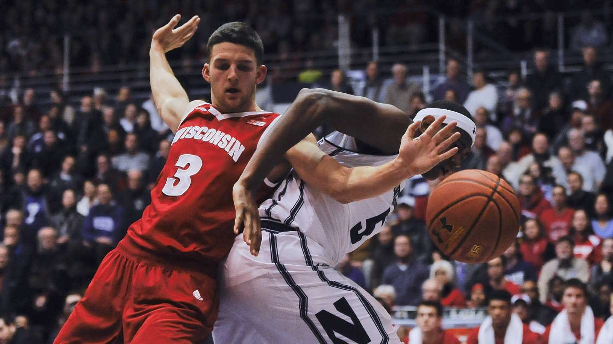 McIntosh scores 28, Northwestern beats Wisconsin 70-65