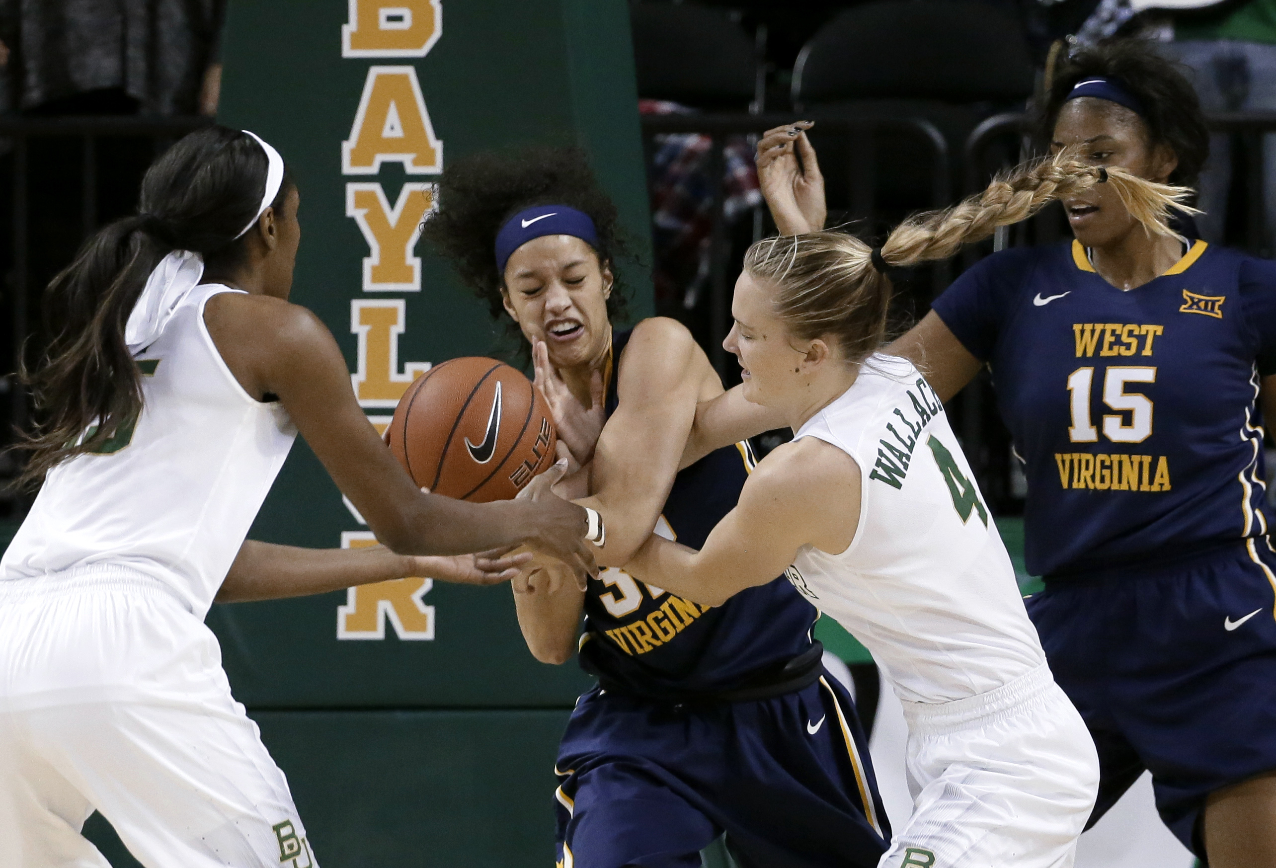 Jones helps No. 6 Baylor beat West Virginia 69-64