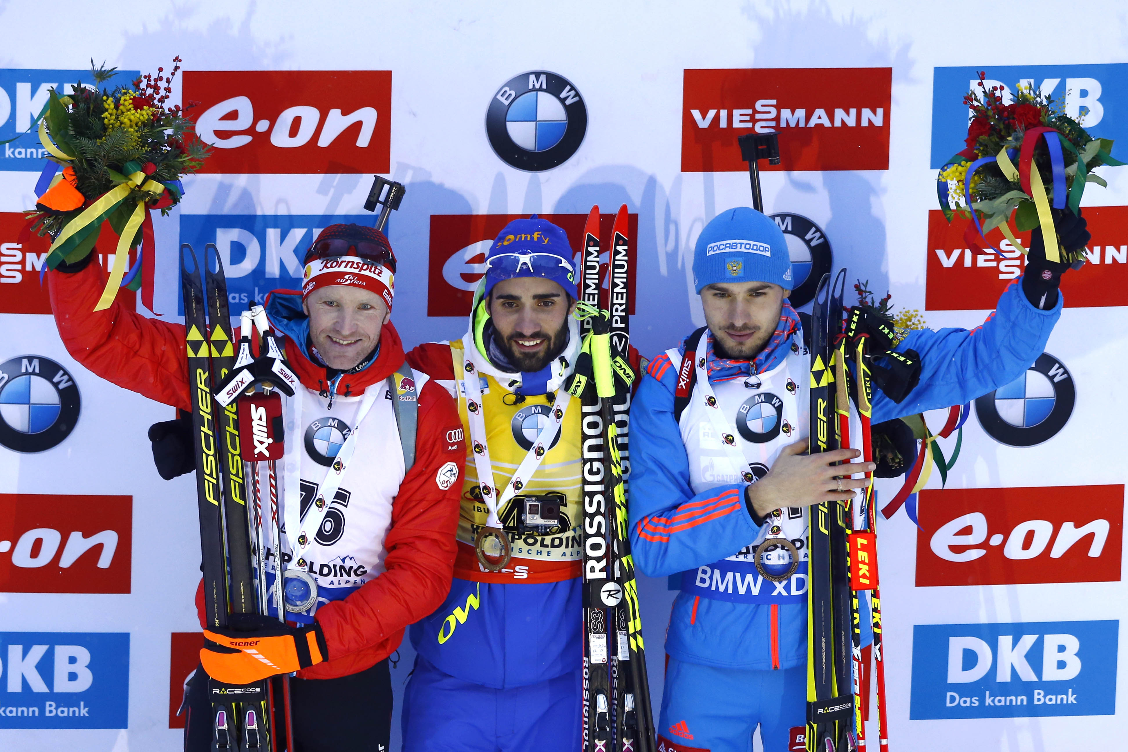 Martin Fourcade of France wins biathlon World Cup 20K event