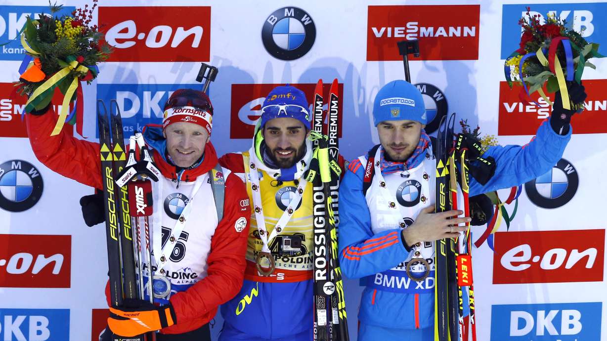 Martin Fourcade of France wins biathlon World Cup 20K event