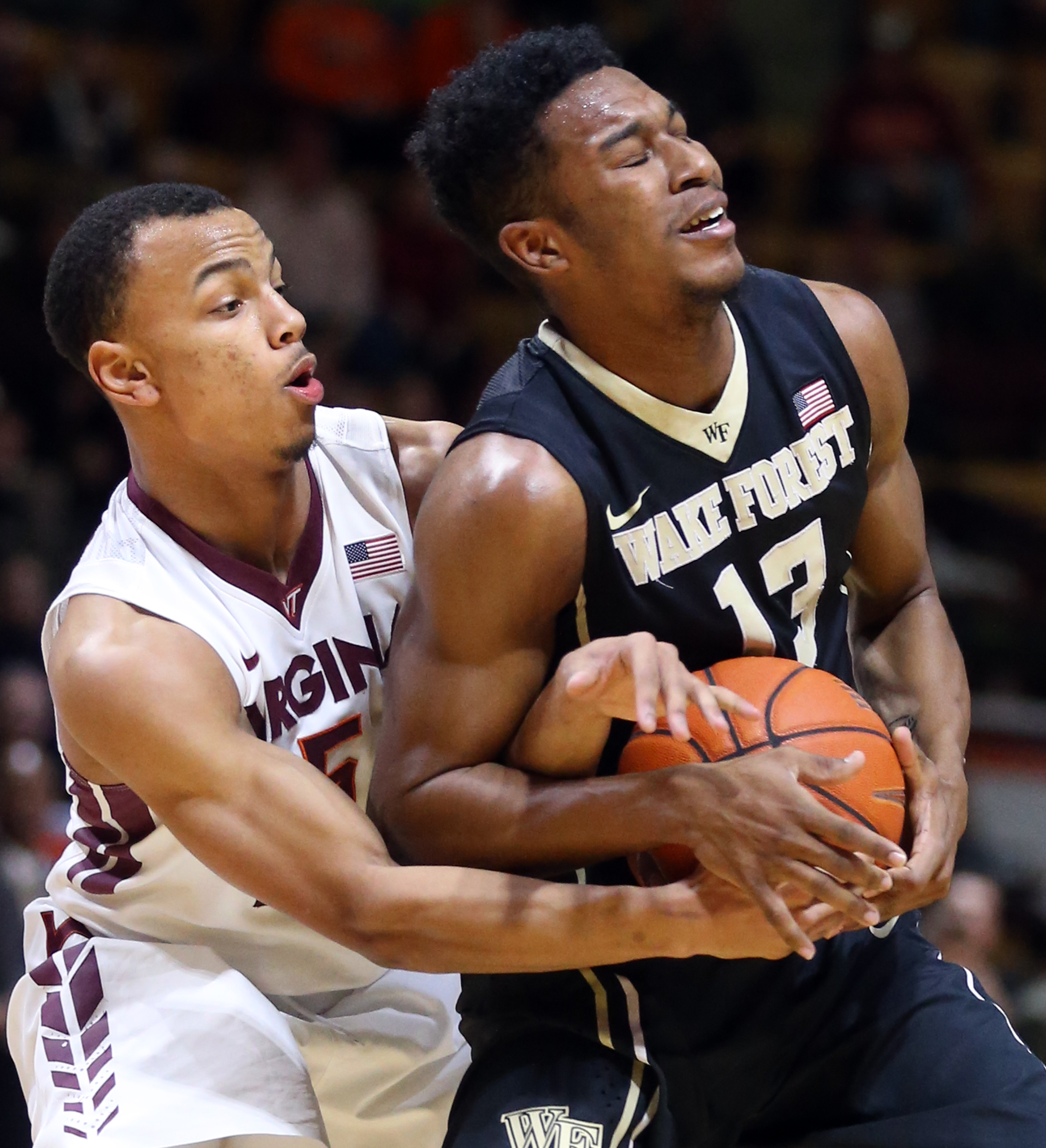Bibbs' 32 lead Virginia Tech over Wake Forest 93-91