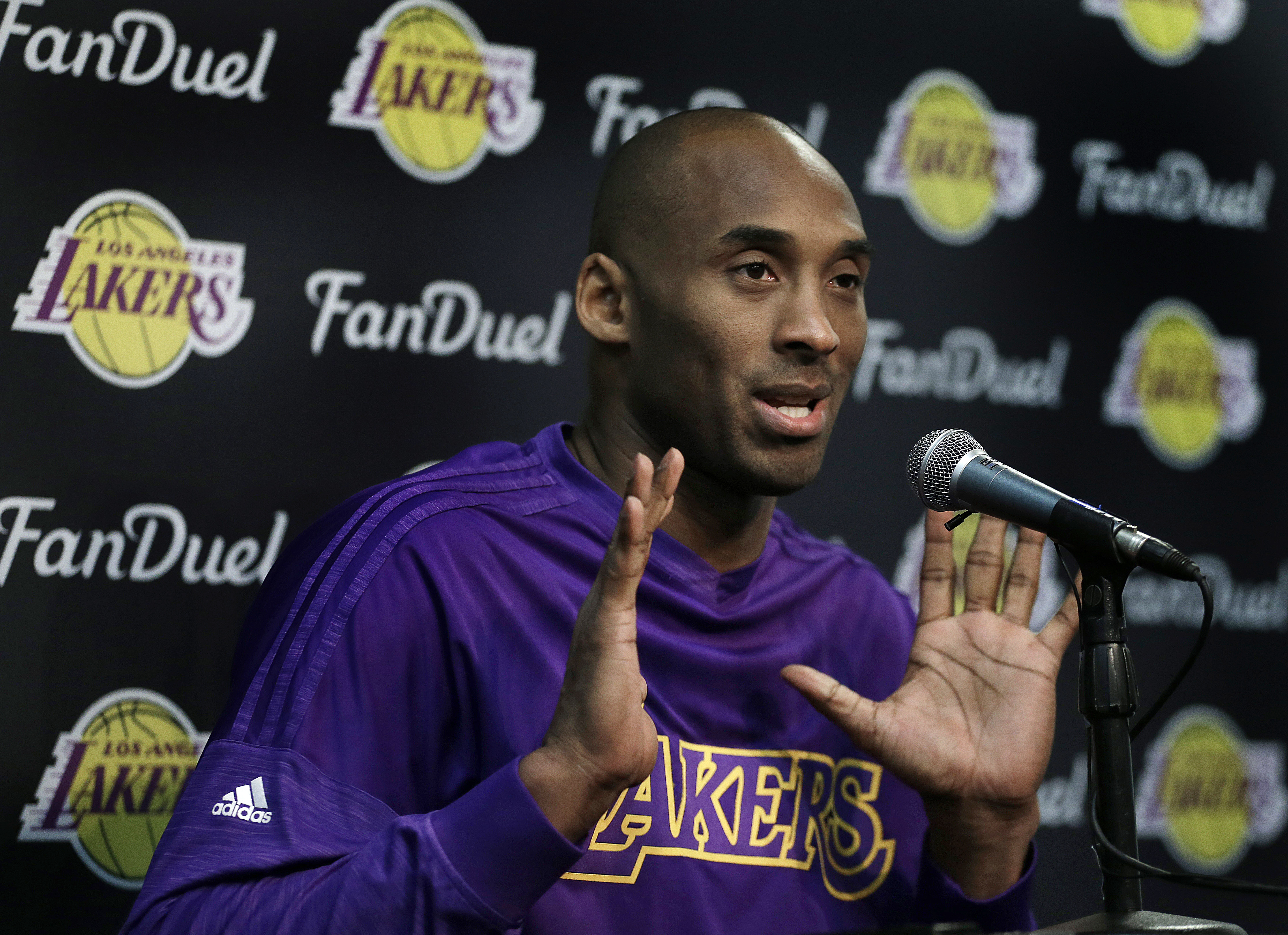 Kobe Bryant enjoying his farewell tour at every stop