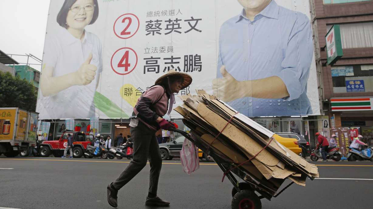 Pro-China party likely to lose power in Taiwan's election