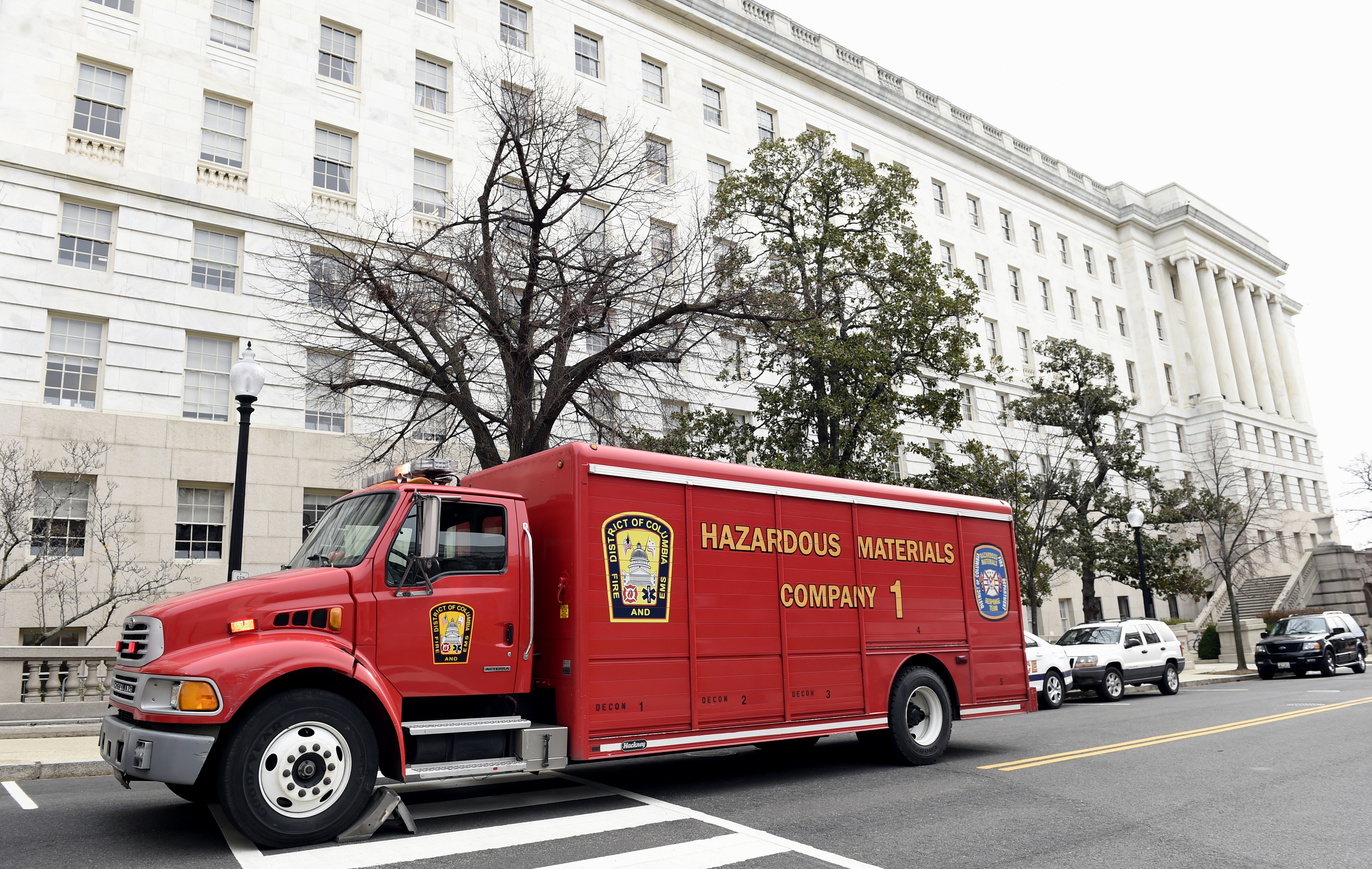 Capitol office building partially cleared over lead fears