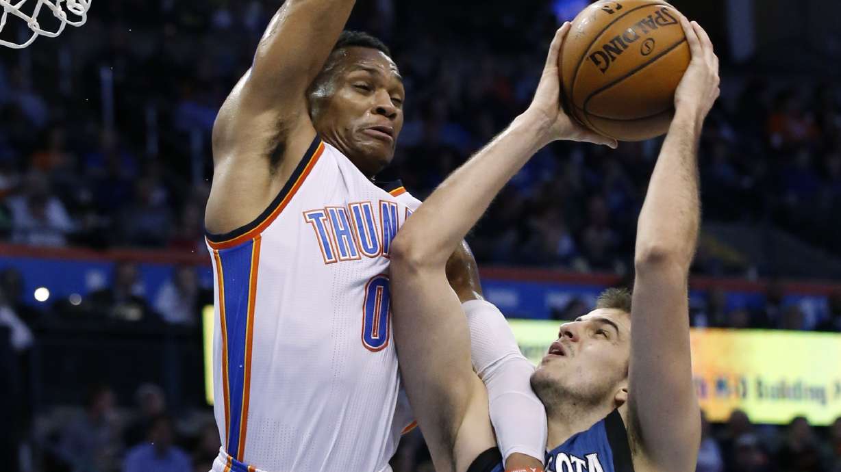Westbrook's triple-double leads Thunder past Timberwolves