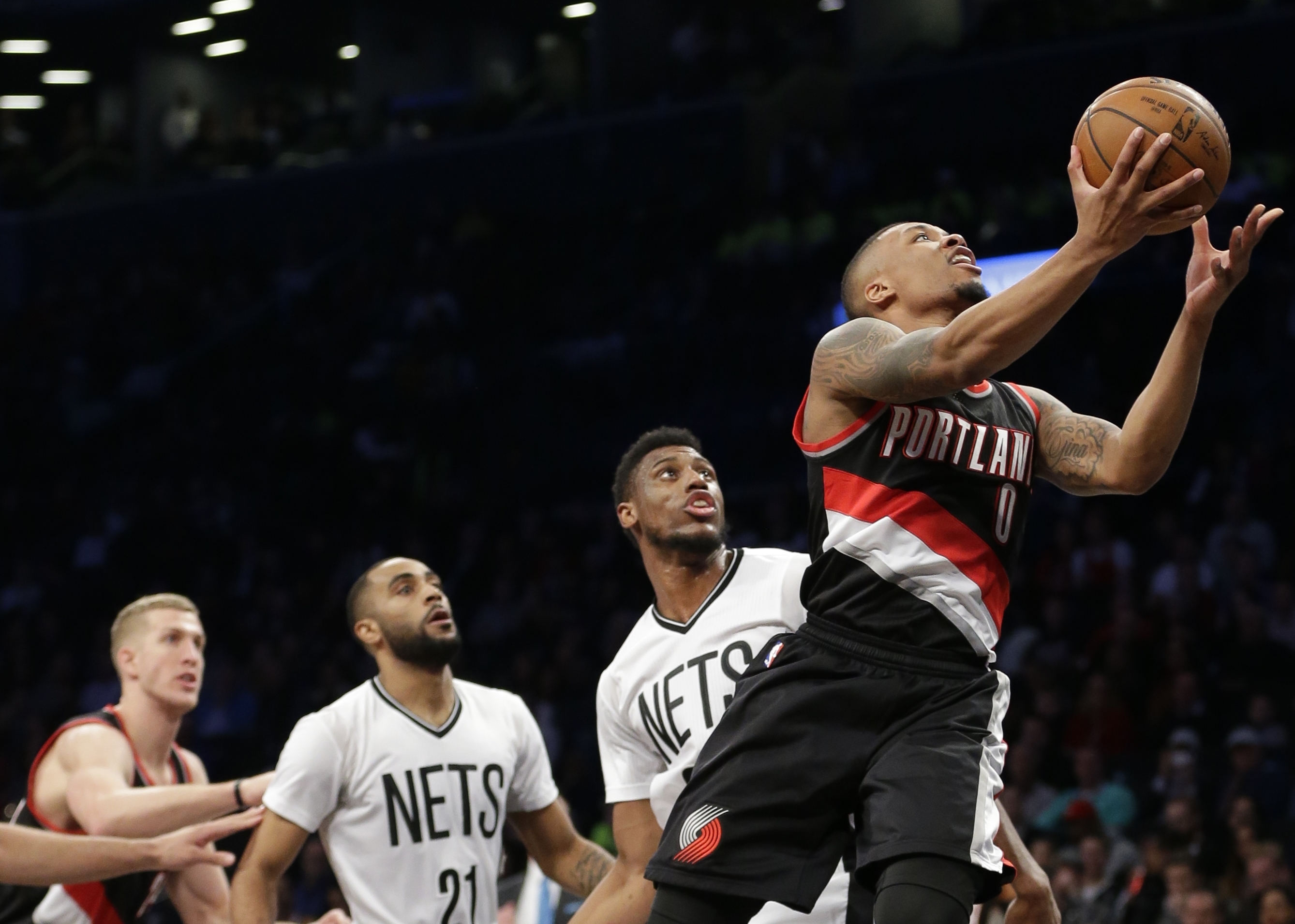 Lillard has 33 points, Blazers beat Nets, win 3rd straight