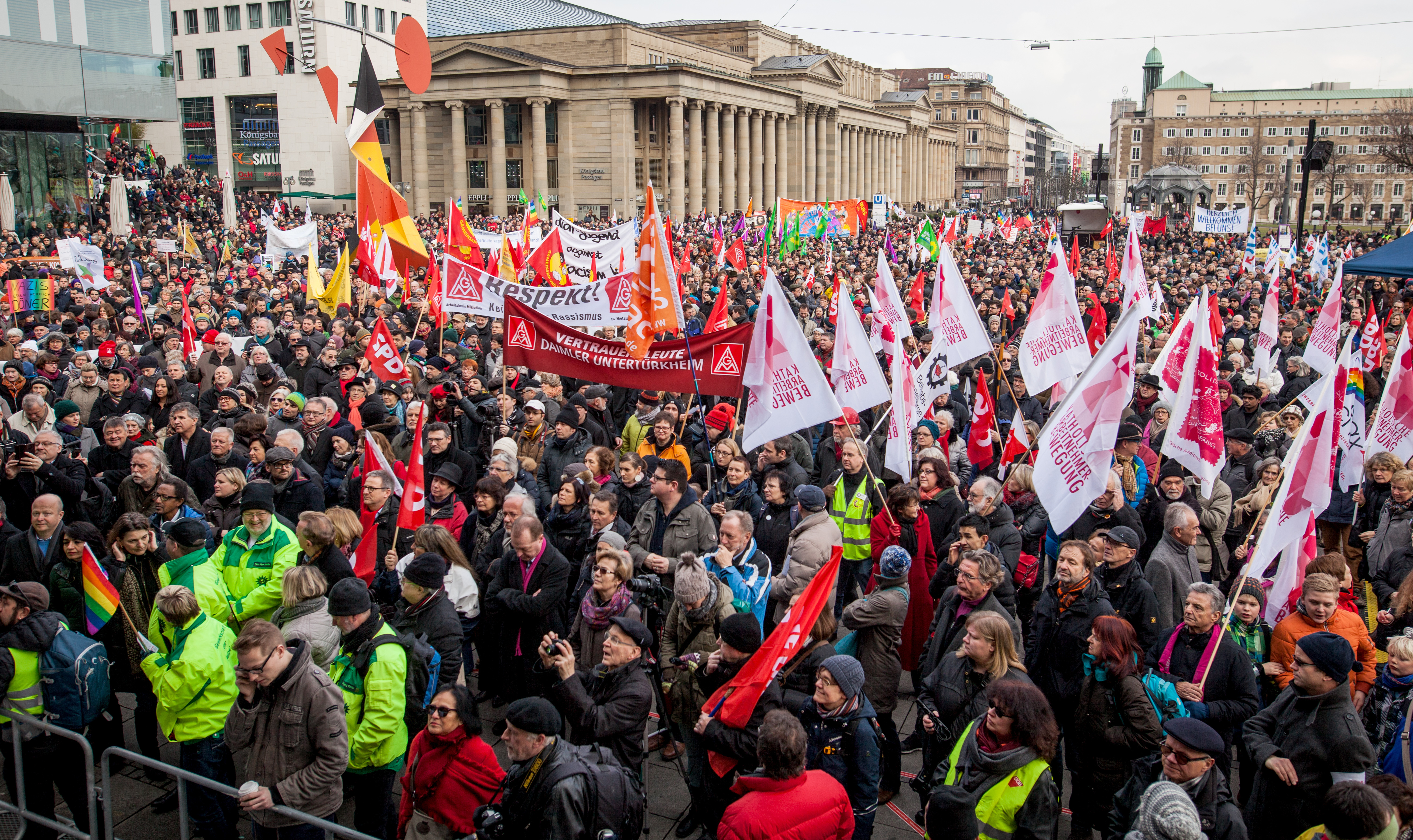 Thousands in Germany protest racism, attacks on refugees