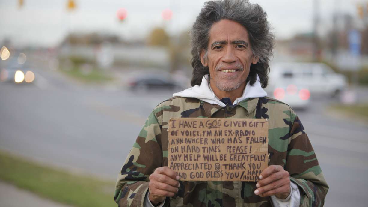 Once-homeless man with smooth voice is back on the airwaves