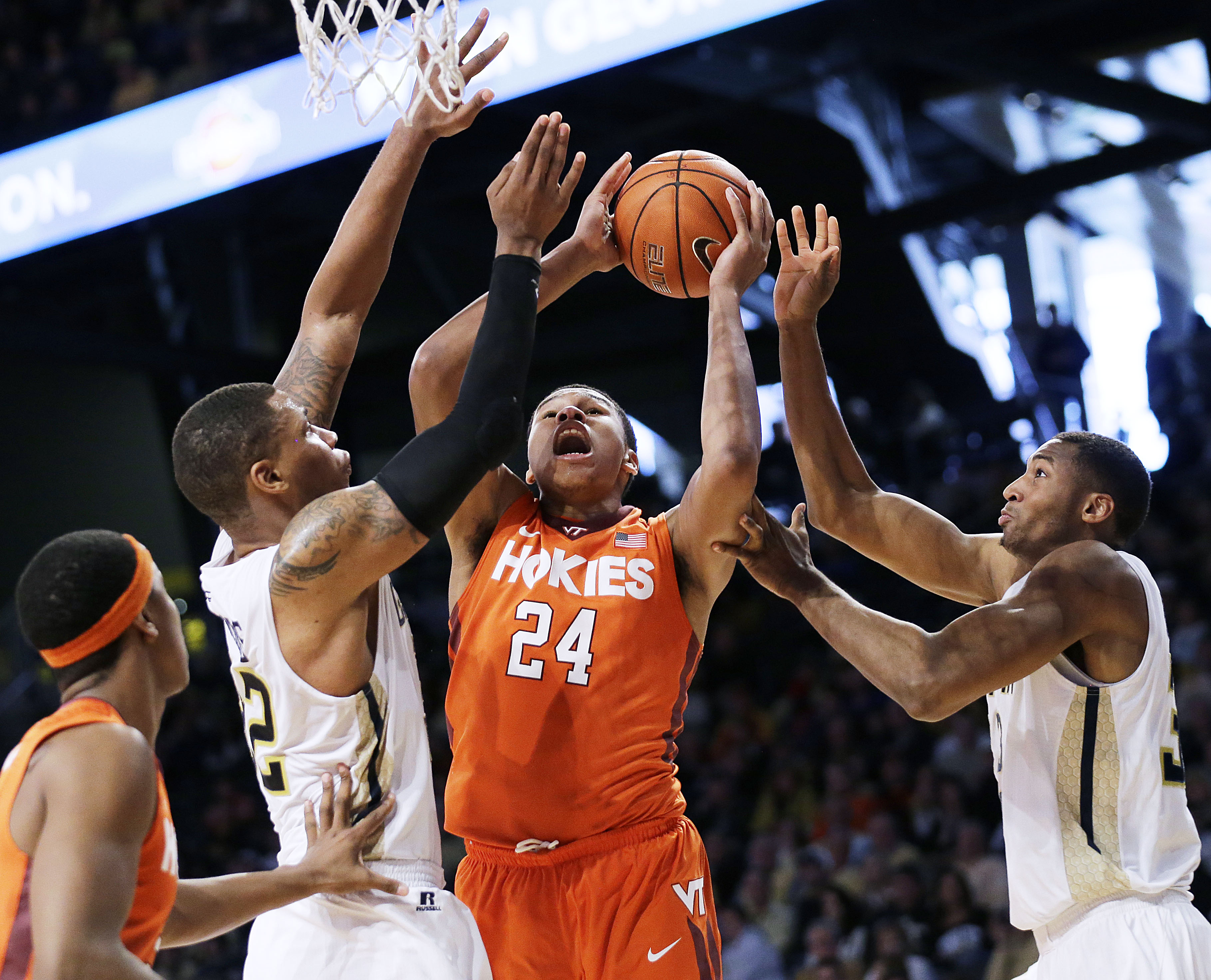 Virginia Tech rallies past Georgia Tech 78-77