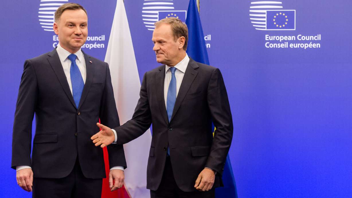 Tusk, Duda not Poles apart on EU probe of law changes