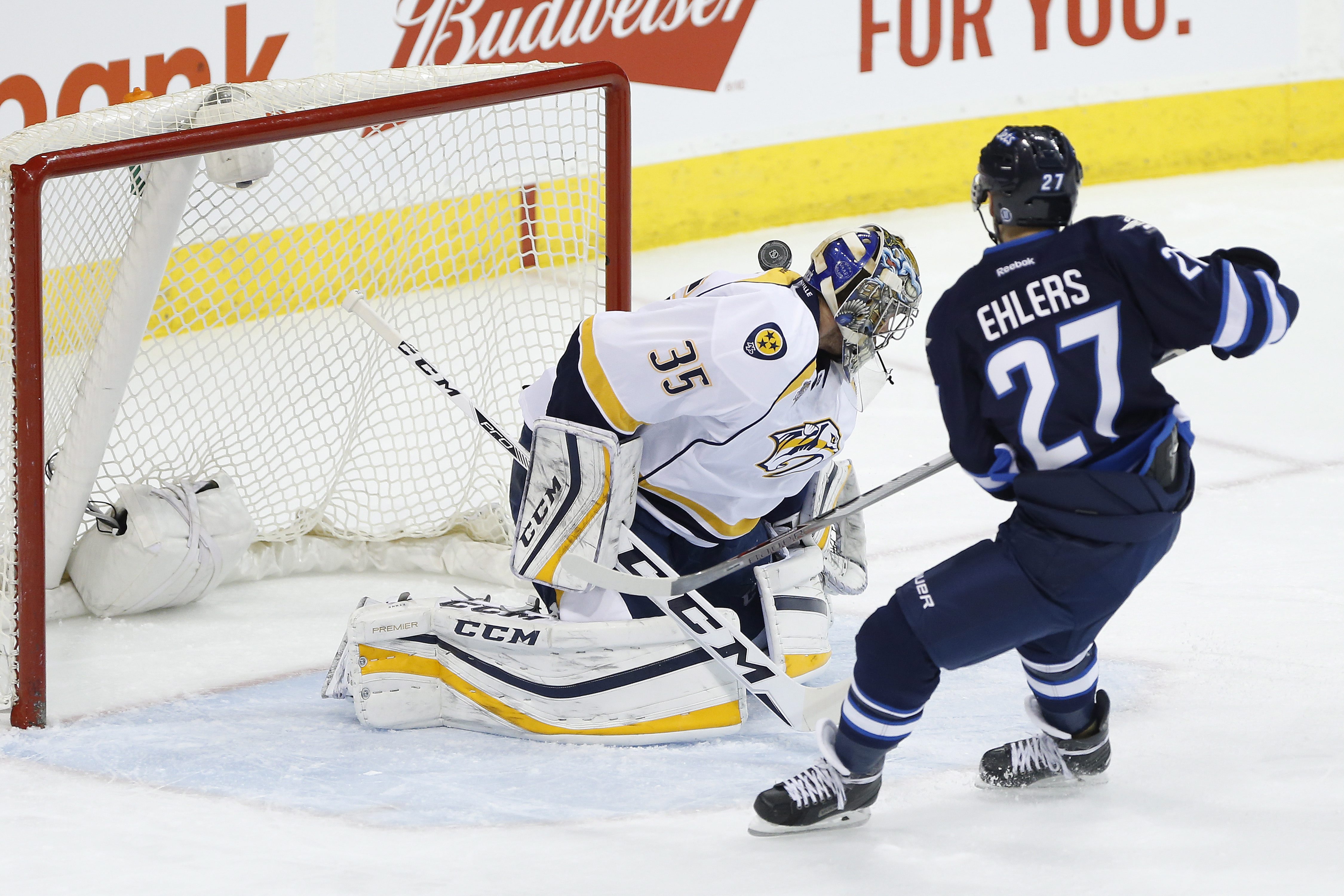 Johansen stays hot with goal, assist, Preds down Jets 4-1