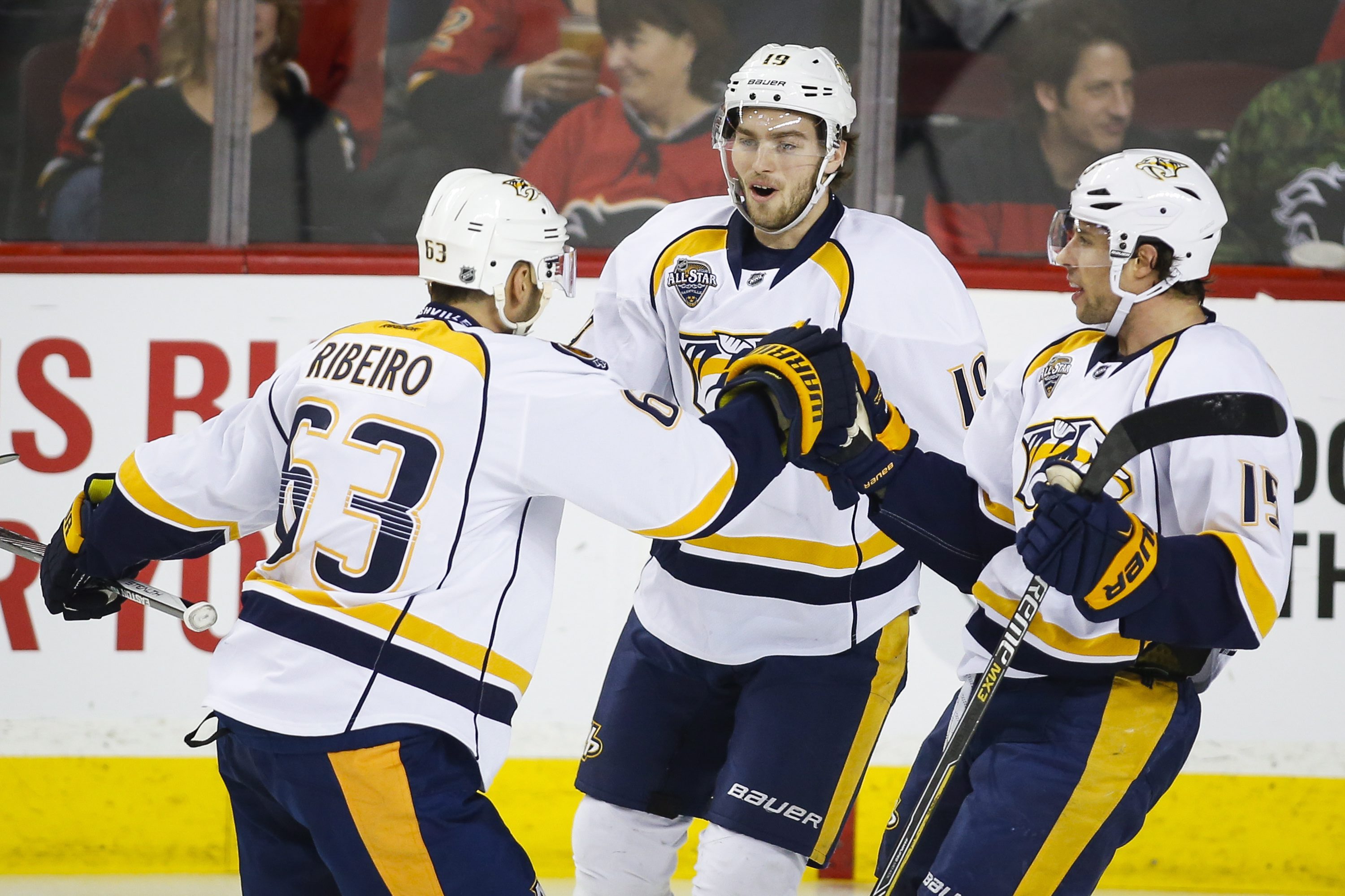 Weber, Predators cap perfect trip with 2-1 win over Flames