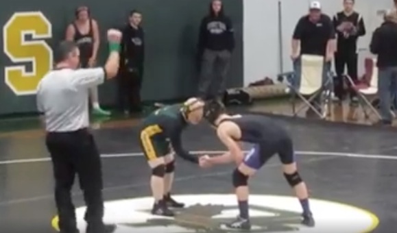 Undefeated high school wrestler lets opponent with Down syndrome win