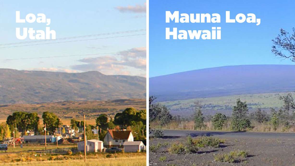Loa, Utah is named after the volcanic mountain Mauna Loa in Hawaii. Photos: Wayne County | Google Maps