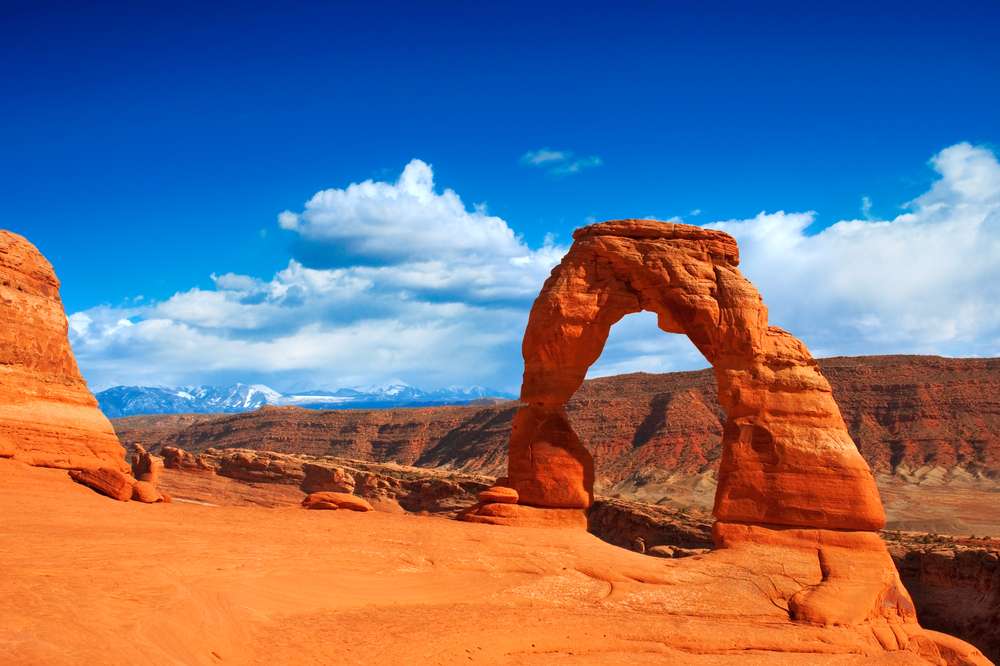 Delicate Arch at Arches National Park. The natural feature landed in the top 10 of symbols, landmarks and cultural icons that could be featured on a new Utah flag.