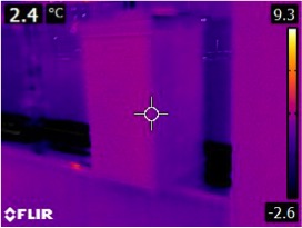 This image shows a hive with little or no life. The darker the color, the colder the temperature.
 (Photo: Courtesy of the Utah Department of Agriculture and Food)
