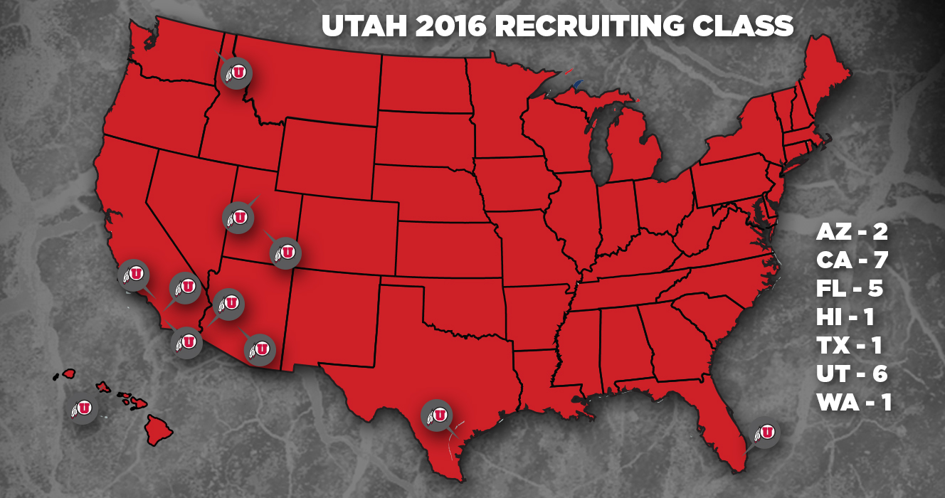 Utah football signs 24 in 2016 recruiting class