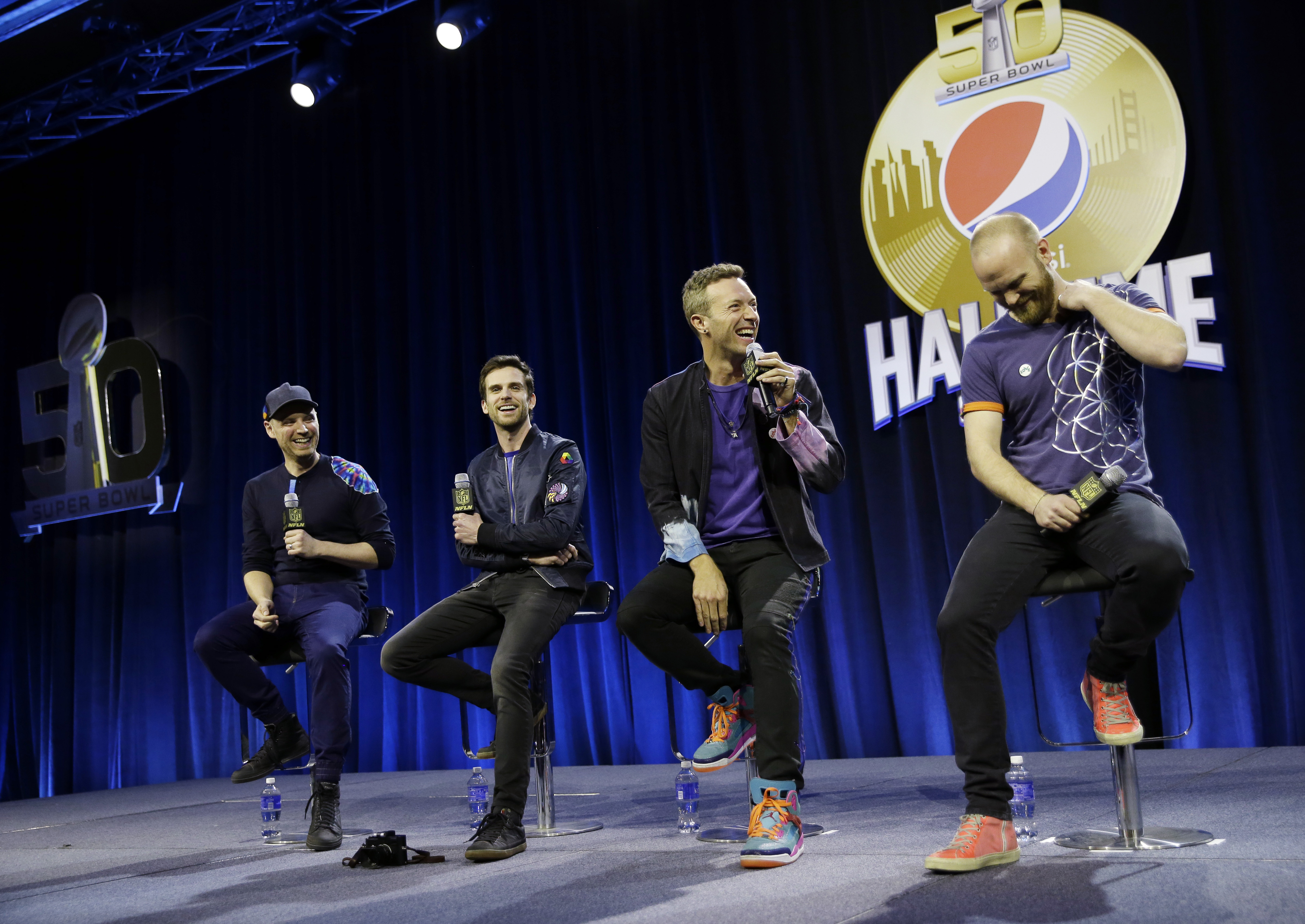 Coldplay to honor past, present and future at Super Bowl