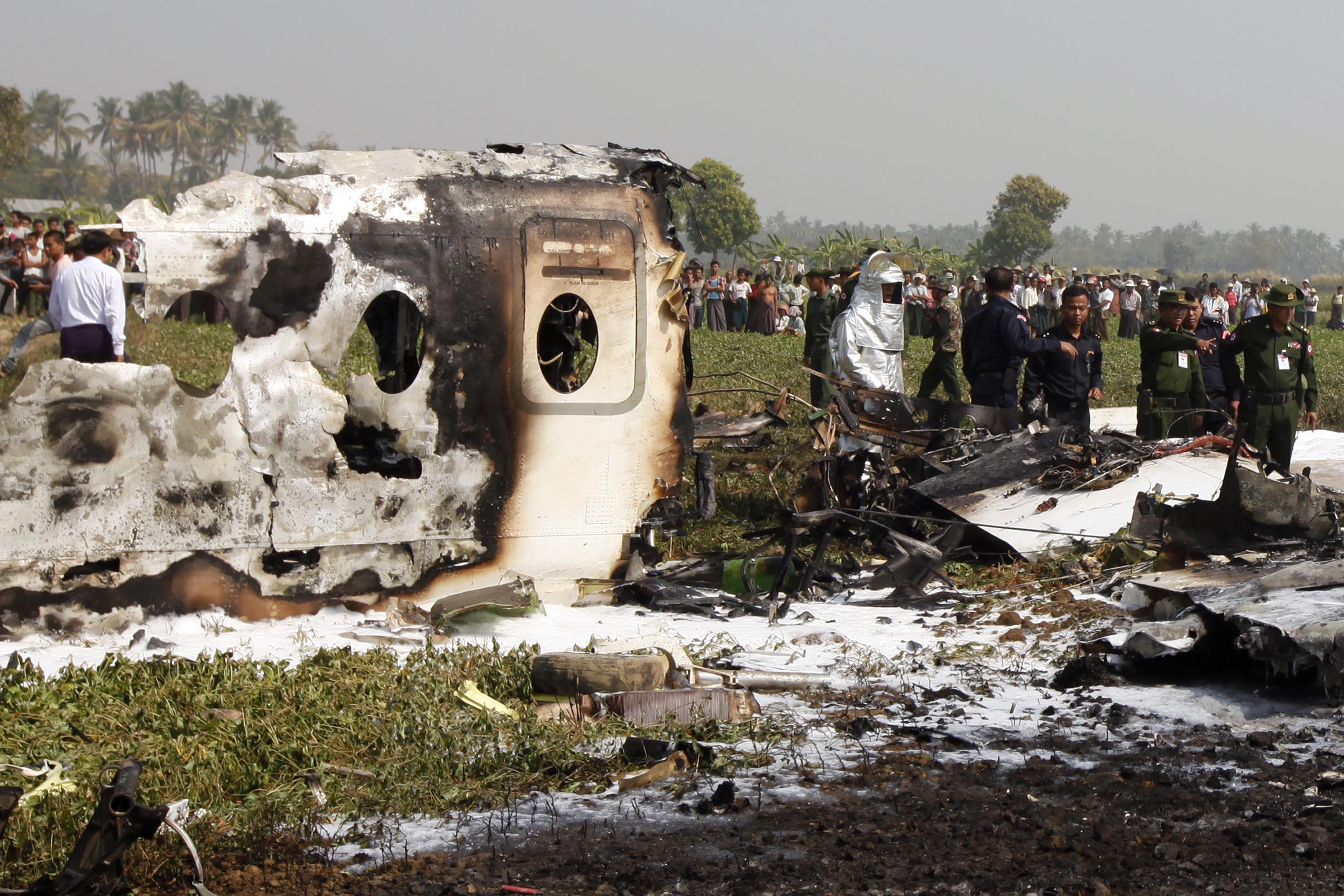 Myanmar military plane crash kills 4