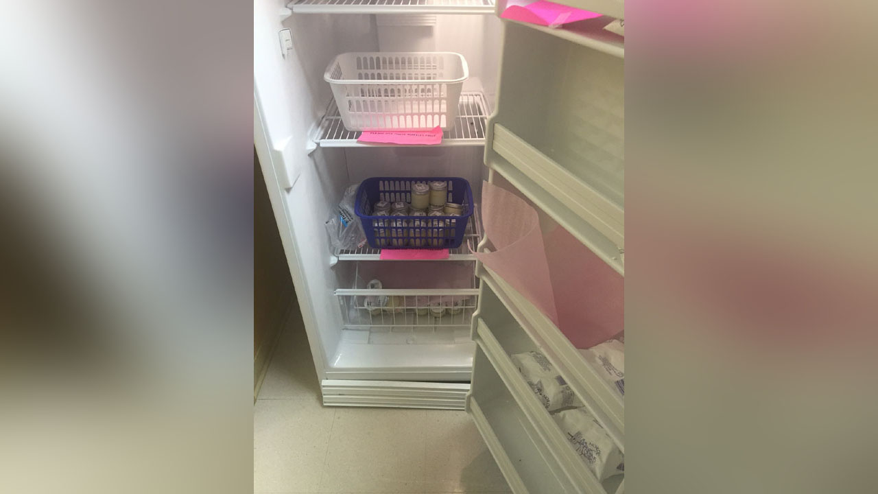 Milk for babies in the NICU at Intermountain Health Center. Photo: Mary Richards/KSL Newsradio