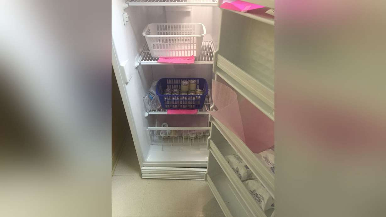 Milk for babies in the NICU at Intermountain Health Center. Photo: Mary Richards/KSL Newsradio