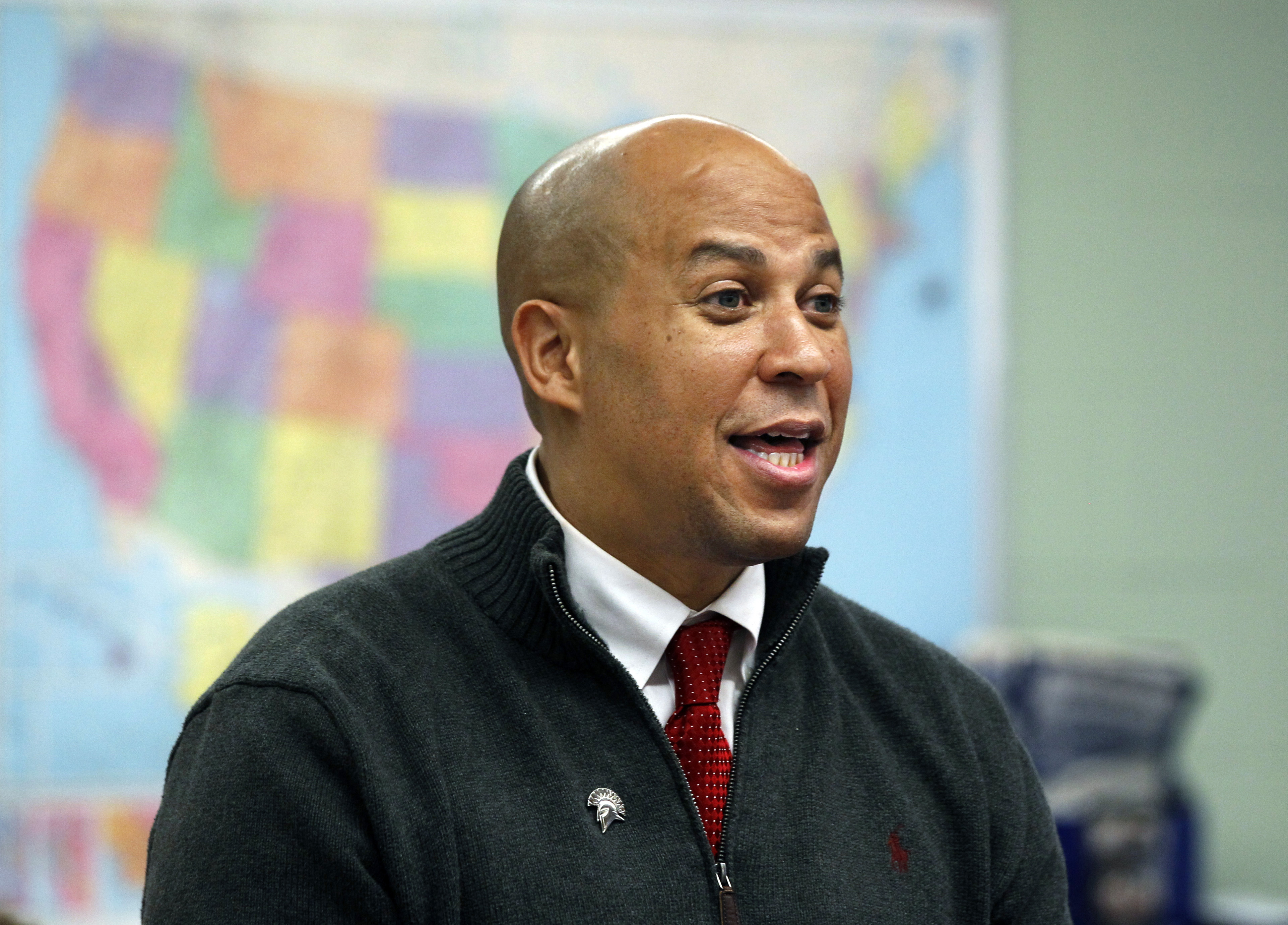 Sen. Cory Booker uses book to trace story of political rise