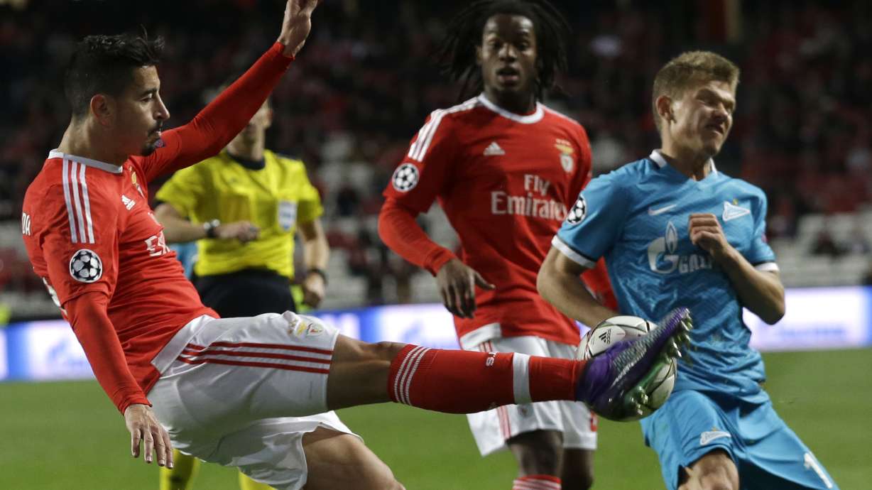 Benfica edges Zenit 1-0 in Champions League with late goal