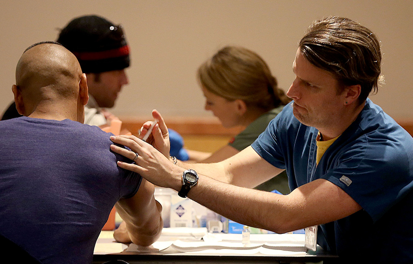 Salt Lake County gives out flu shots to homeless