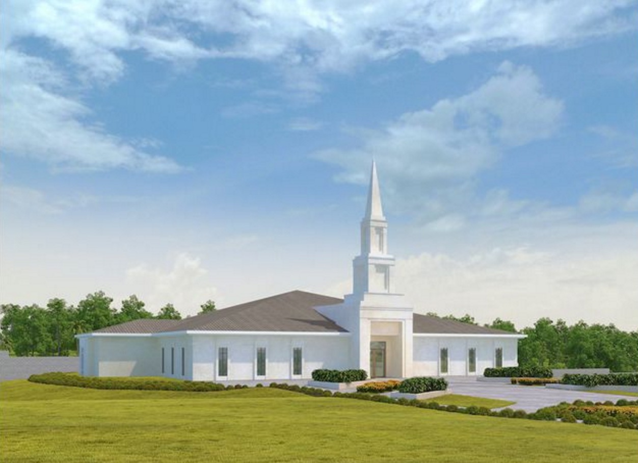 Rendering of the Kinshasa Democratic Republic of the Congo Temple. Photo credit: The Church of Jesus Christ of Latter-day Saints