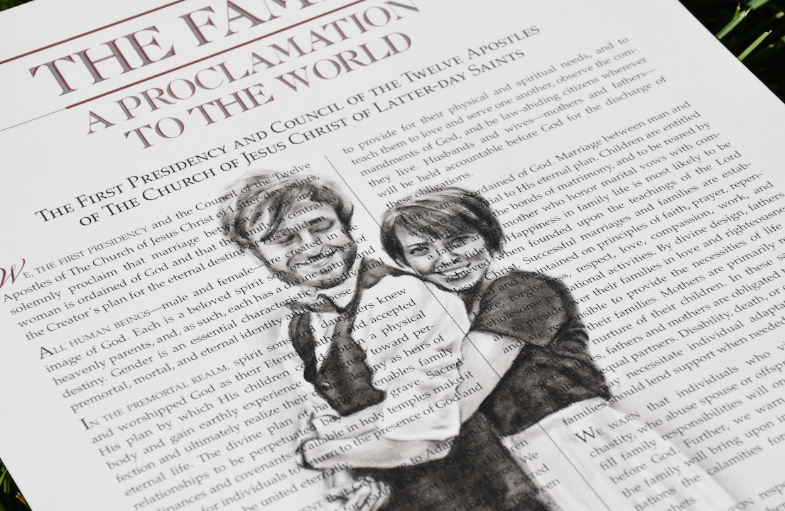 Local artist beautifully depicts LDS traditions in charcoal