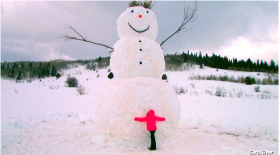 Construyen el "muñeco de nieve más grande del estado" en Logan 