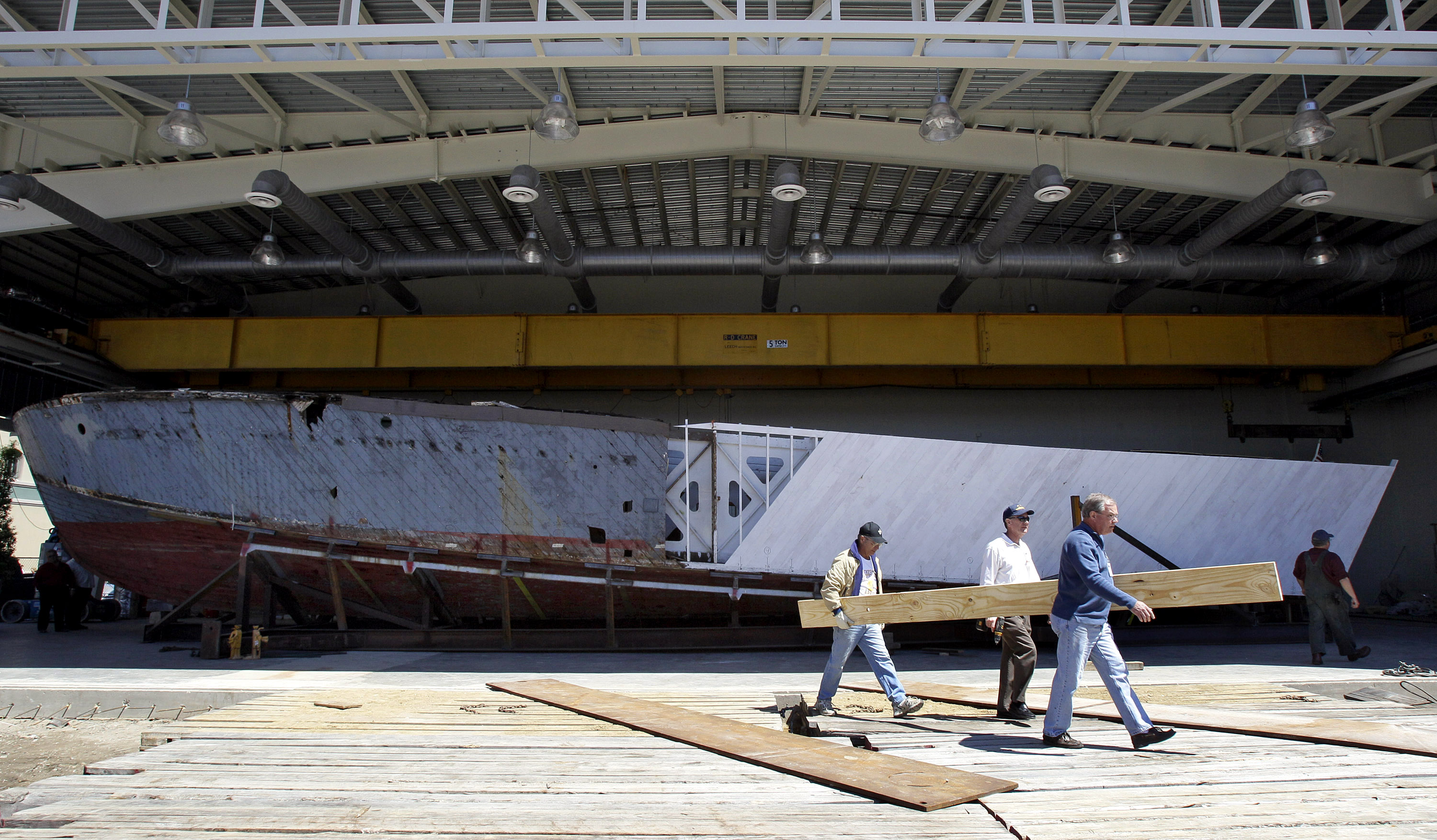 WW2 Museum's PT boat nearly restored; rides on lake planned