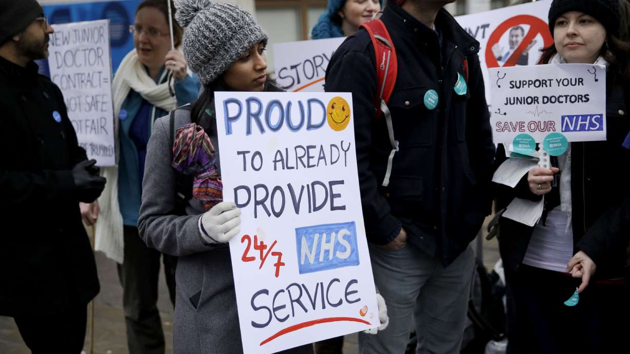 UK doctors stage 48-hour walkout over new contract