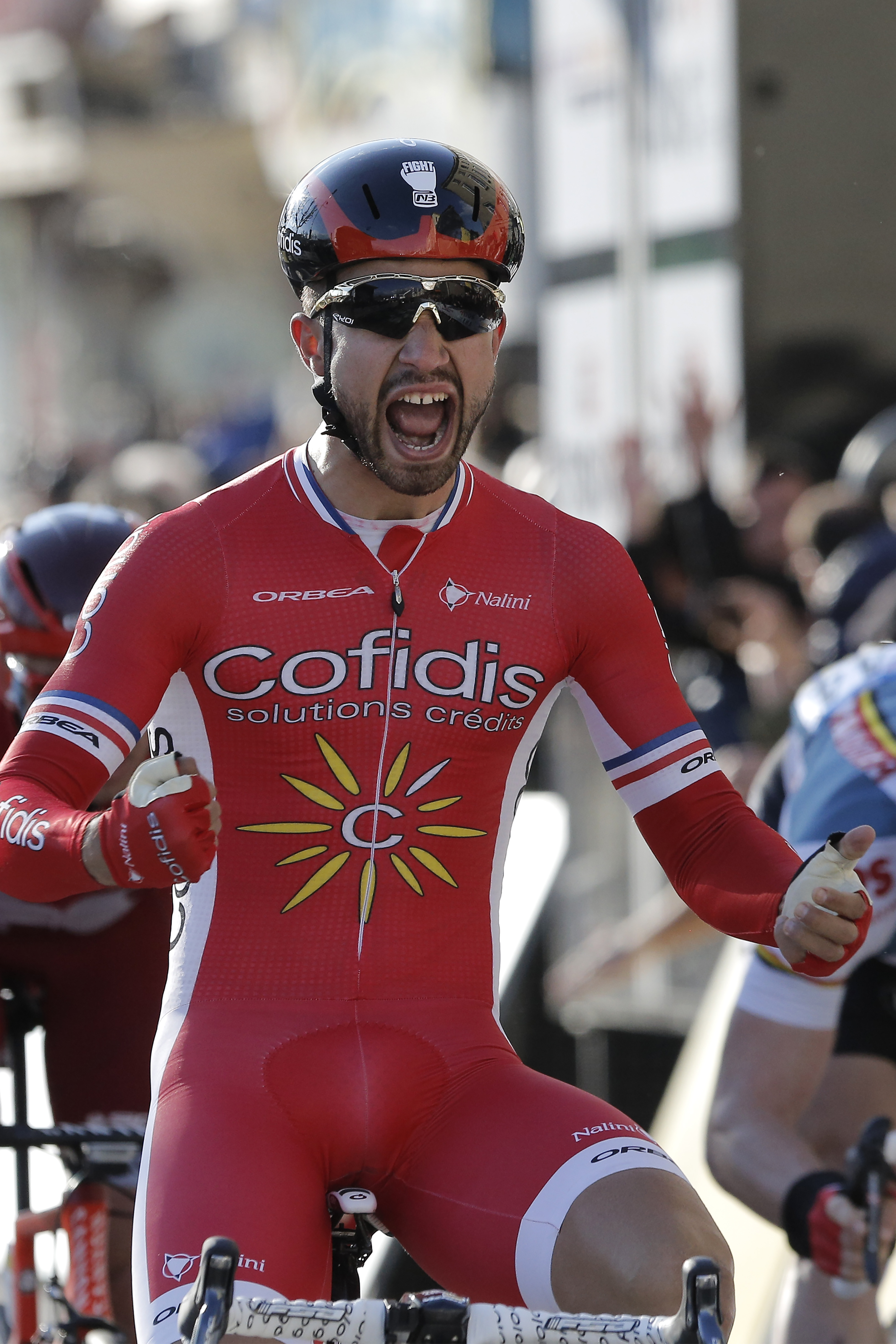 Frenchman Nacer Bouhanni wins stage 4 of Paris-Nice race