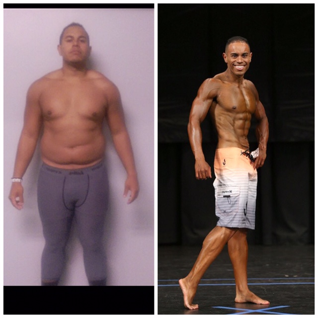 Luis Pena before and after his weight loss. (Photo: Courtesy of Luis Pena)