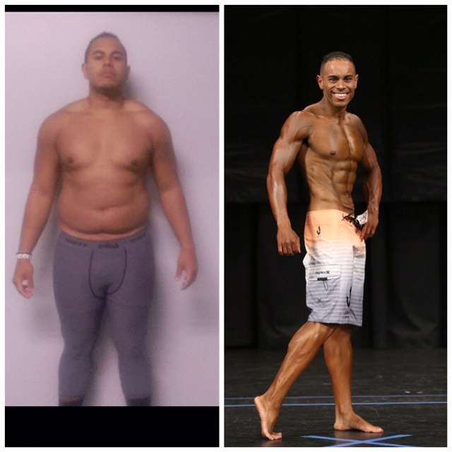Luis Pena before and after his weight loss. (Photo: Courtesy of Luis Pena)