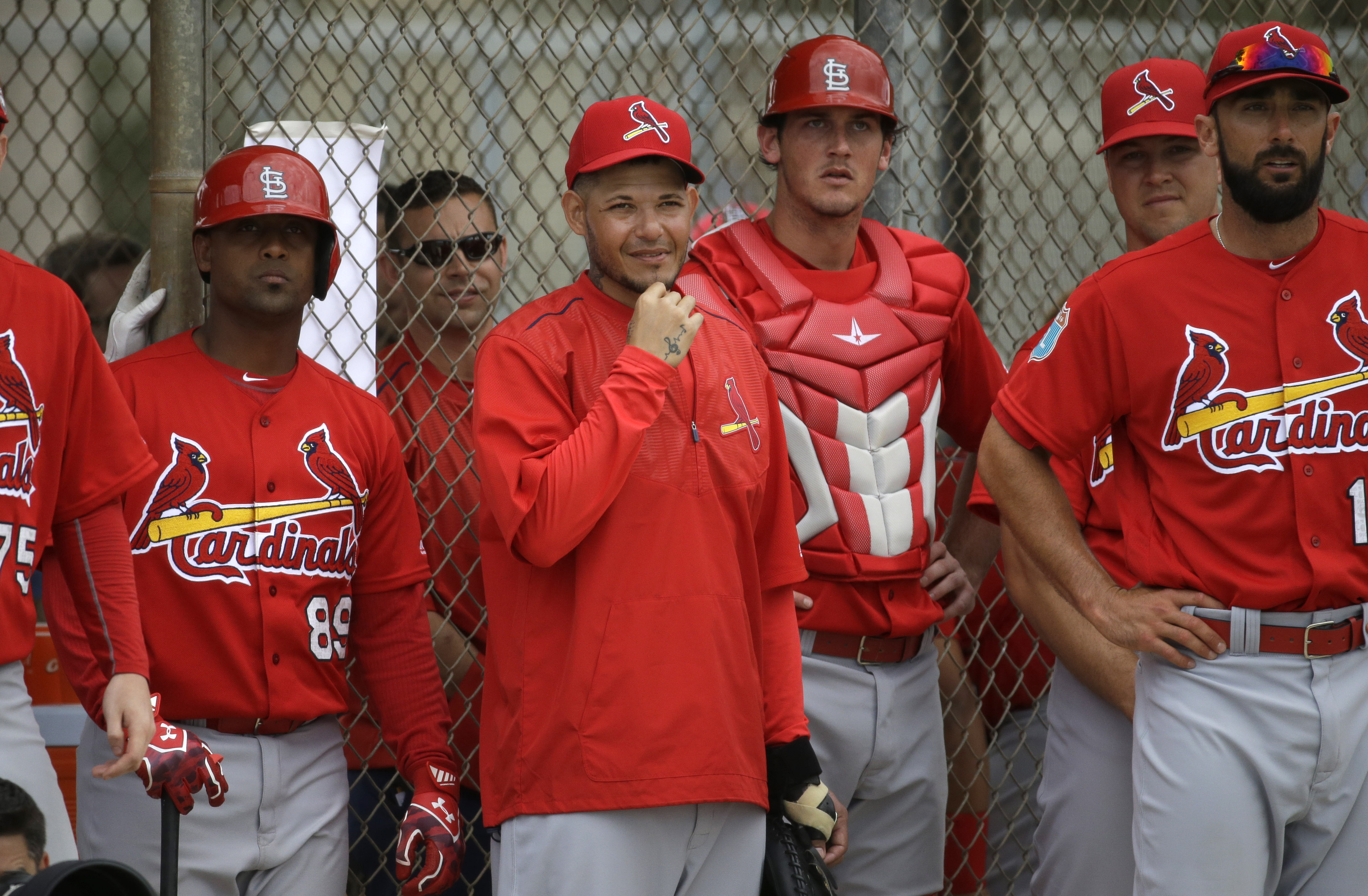 Molina catches 5 innings, fans looking in Cardinals win