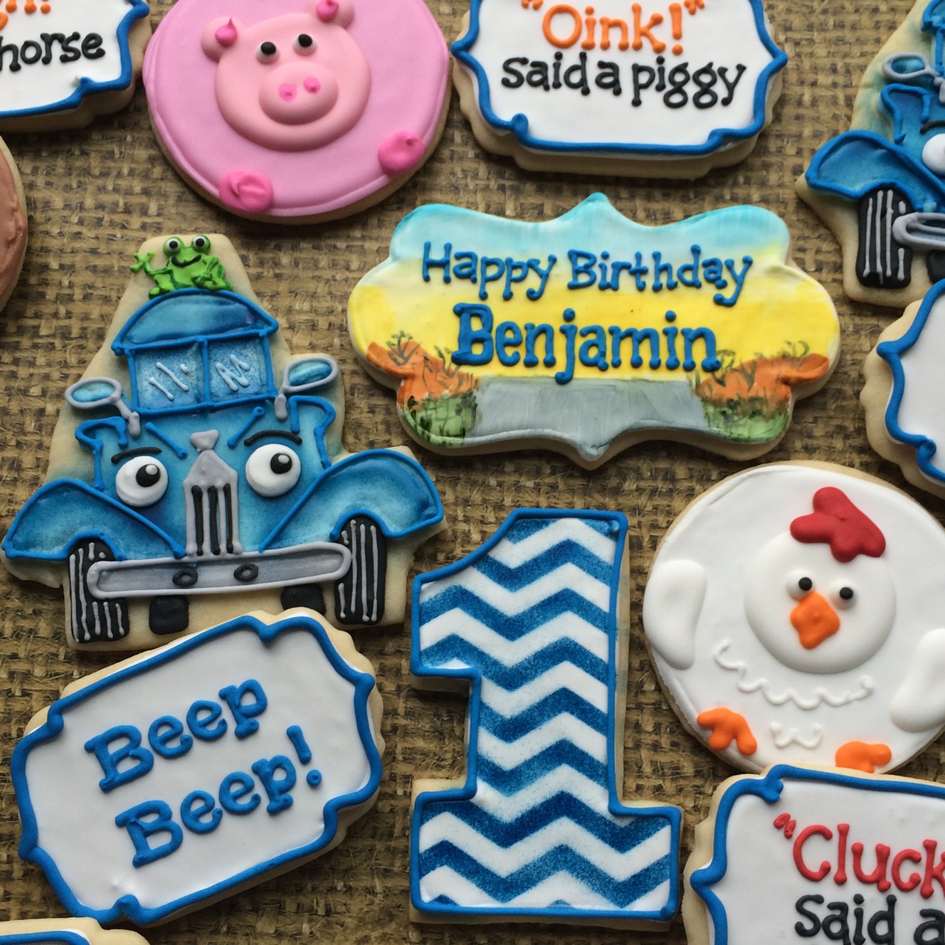 LDS woman beautifully decorates Betty Crocker sugar cookies