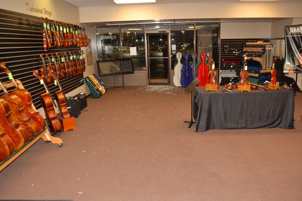 Eight flutes worth an estimated $20,000 were stolen from Summerhays Music in Layton on Tuesday night. (Photo: Layton Police Department)