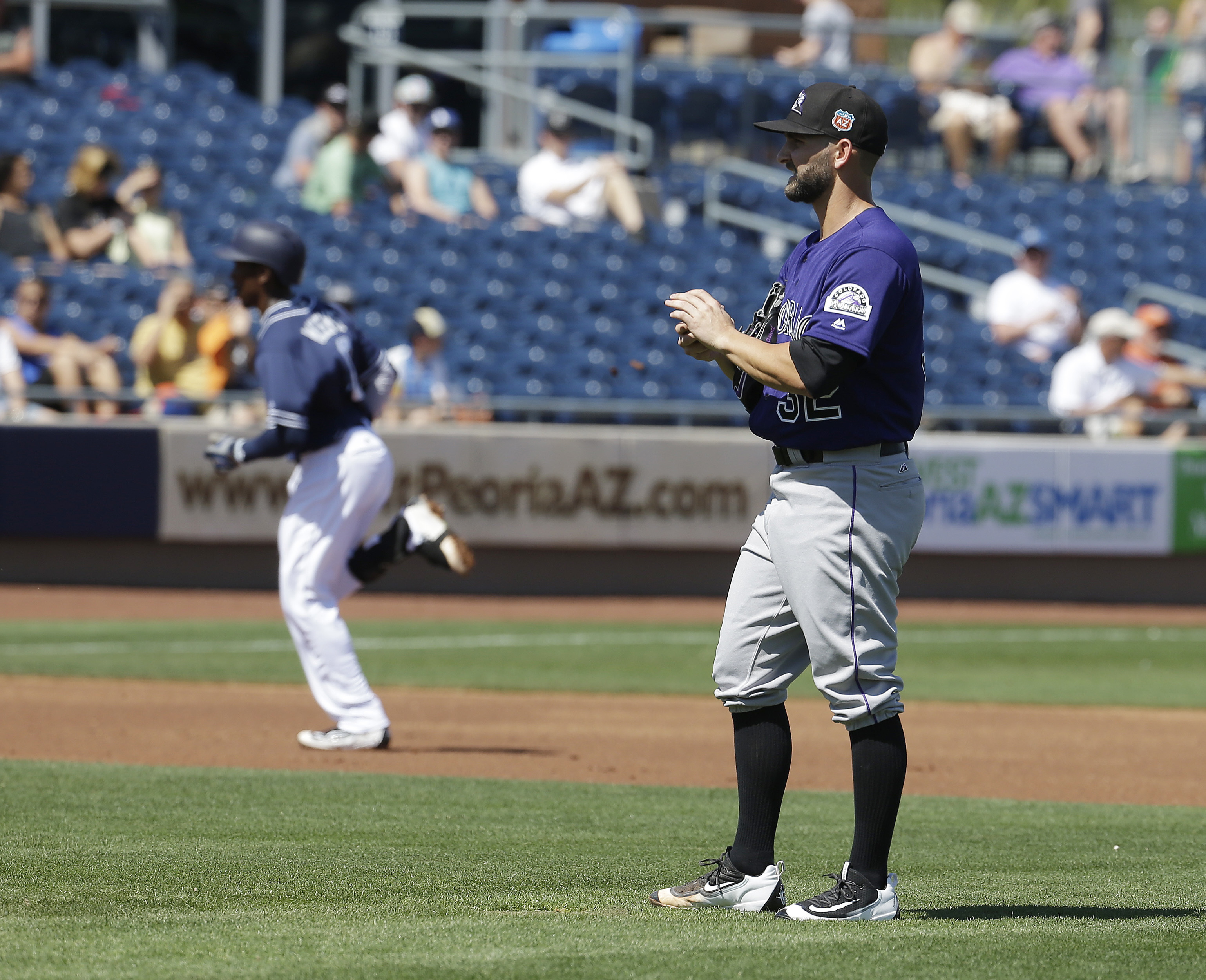 Chatwood goes 4 innings as Rockies tie Padres 5-all