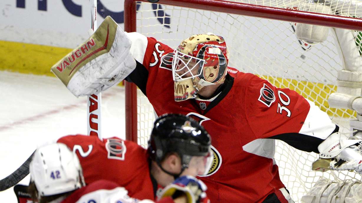 Hammond stops 30 shots in Senators' 5-0 win over Canadiens