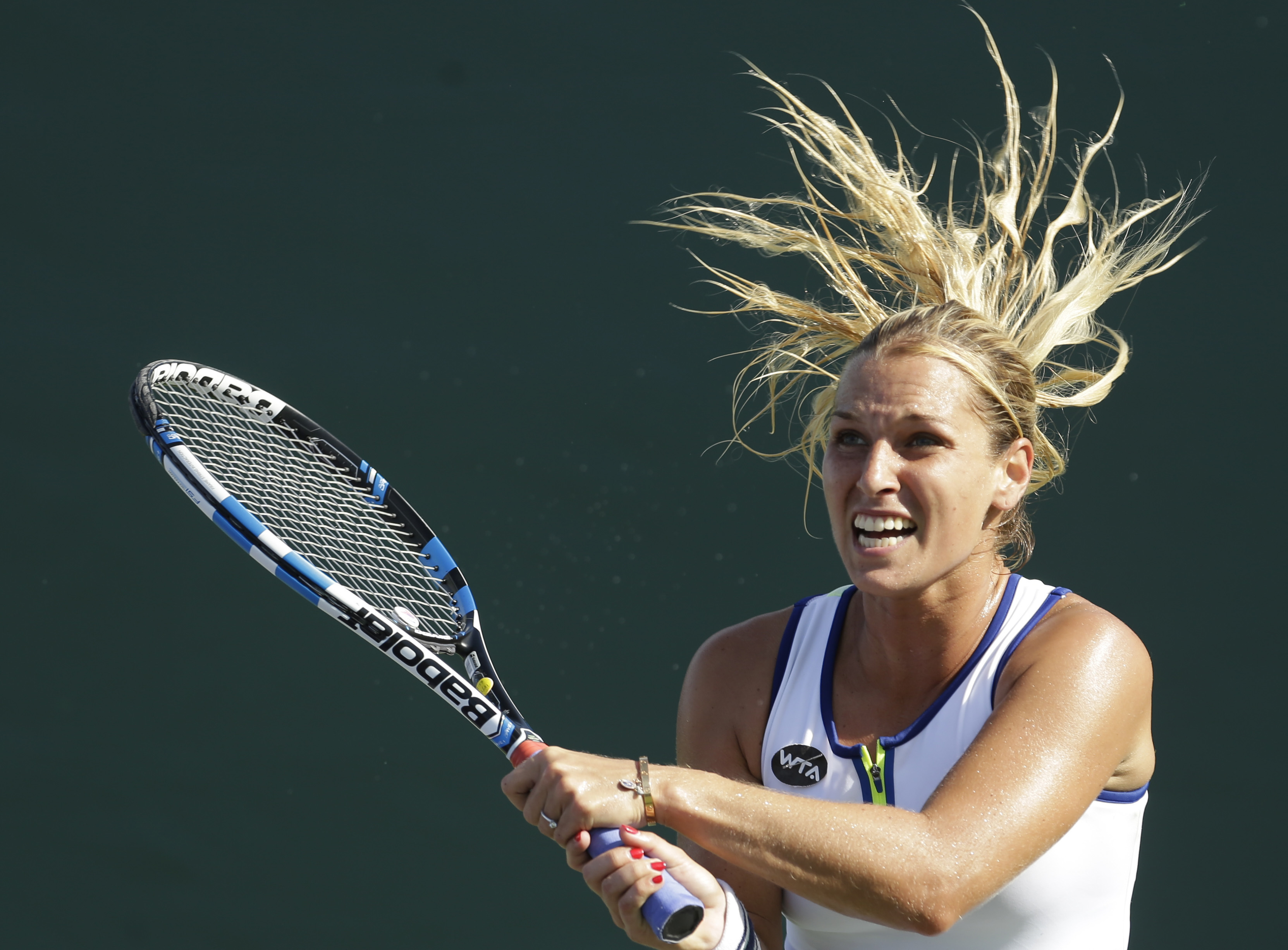 Hradeka beats Bouchard in first round of Miami Open