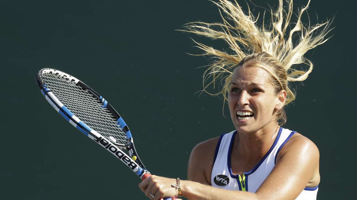 Hradeka beats Bouchard in first round of Miami Open