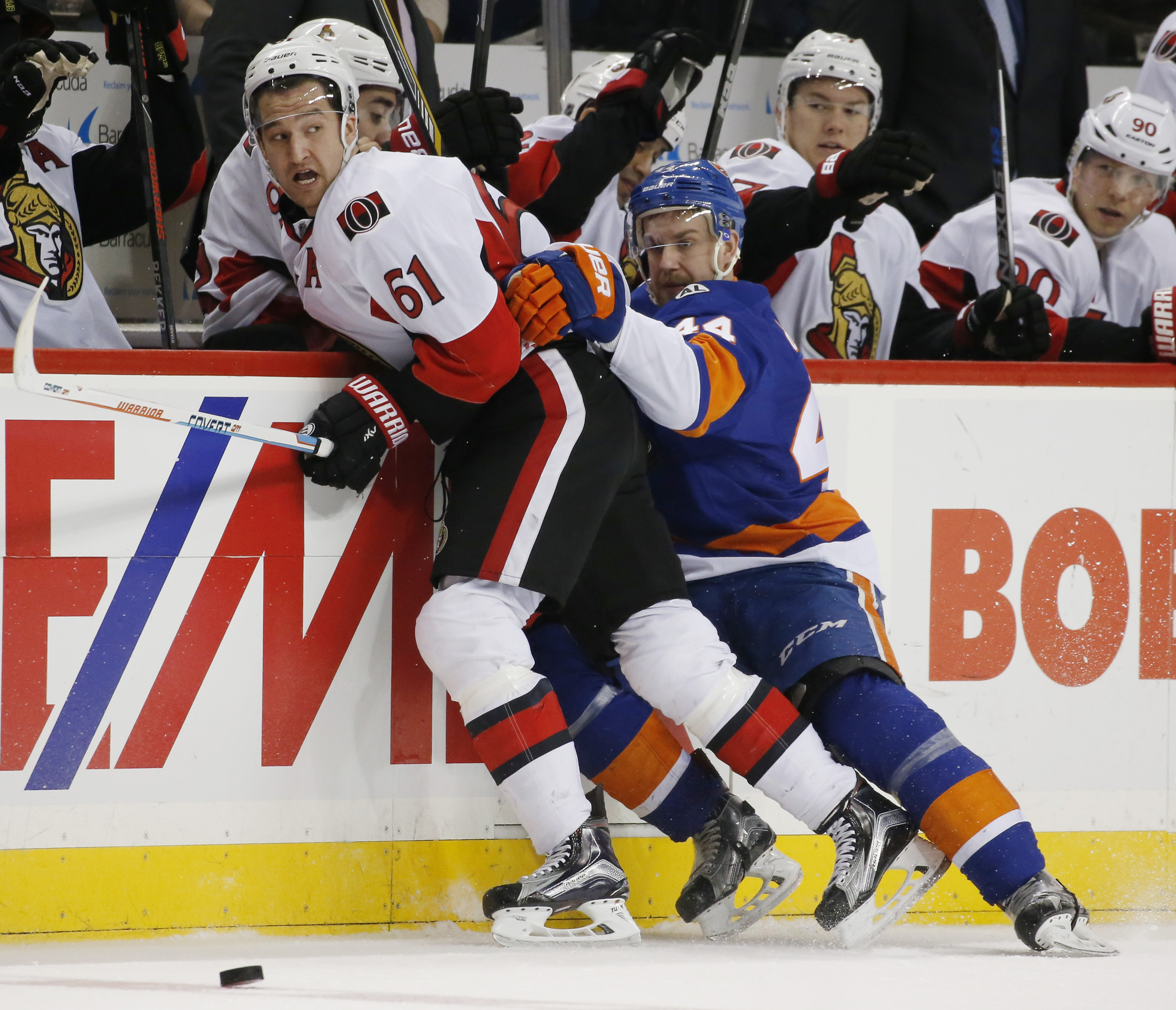 Nelson, Martin help Islanders beat Senators 3-1