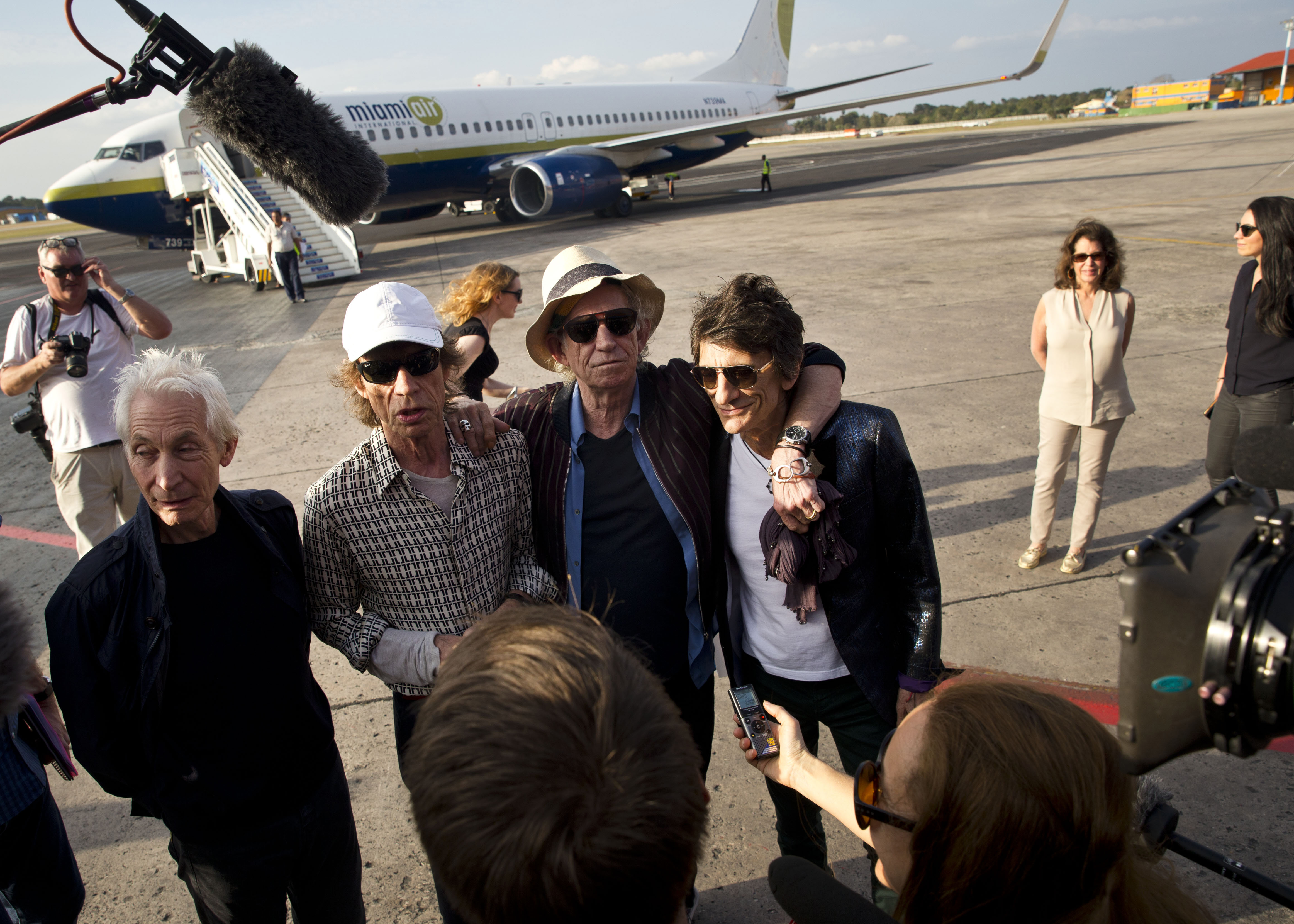 The Rolling Stones arrive in Cuba for historic concert