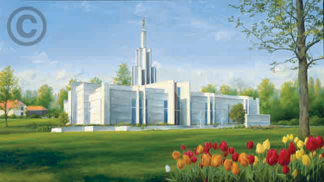 Hague Netherlands Temple (Photo: Artwork © Chad Hawkins Art)